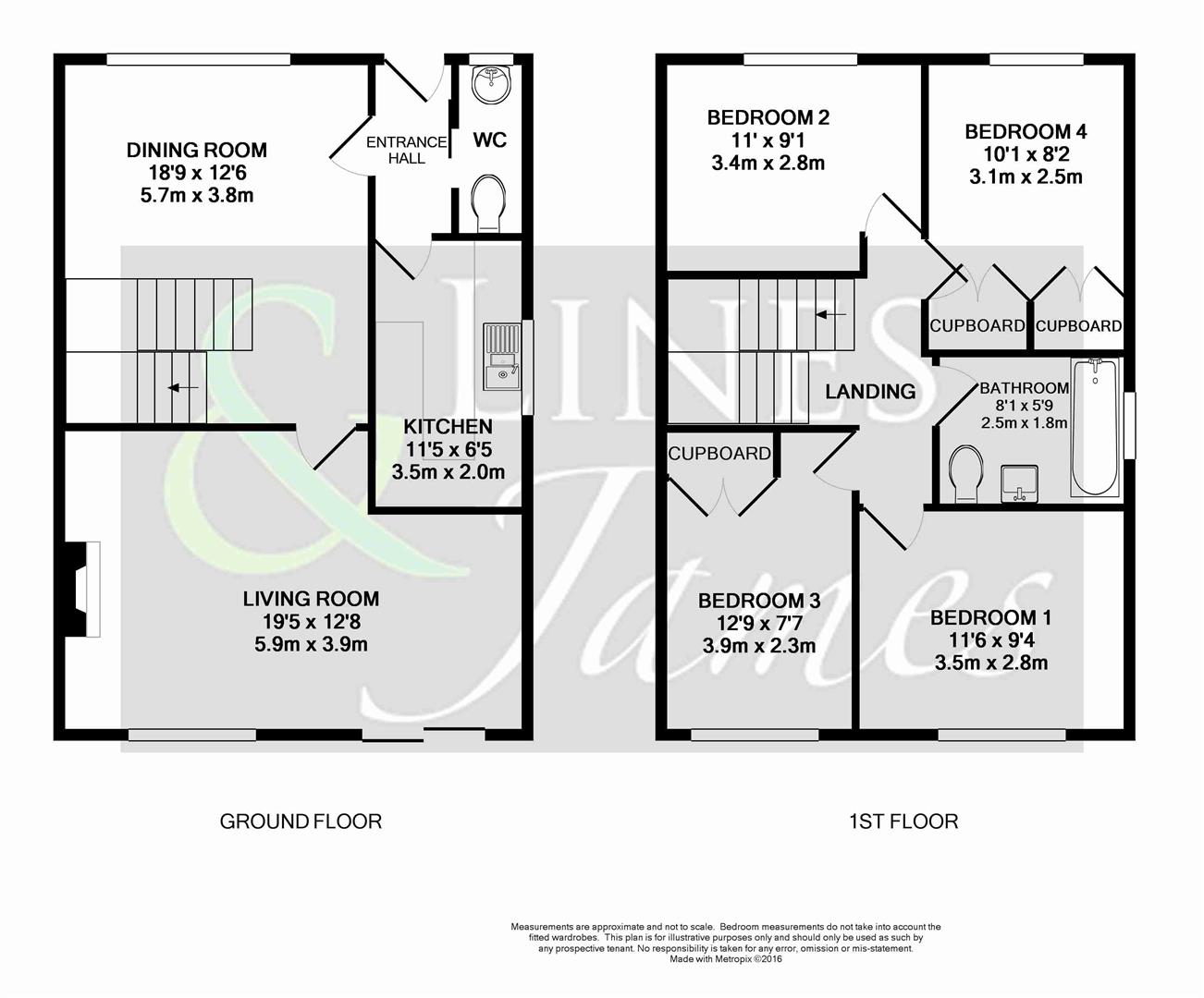 Floorplan for Allcard Close, Horsham
